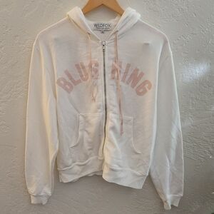 Wildfox Blushing Bride Hoodie Zip Up Medium NWT